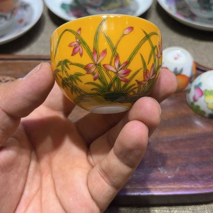 纯手绘精品盖碗杯