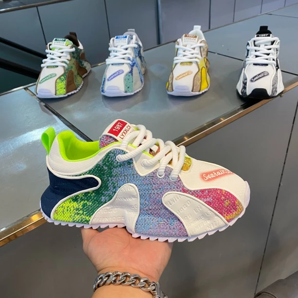 2025秋季时尚新款手工包底潮流百搭舒适透气运动休闲男鞋（皮鞋码）