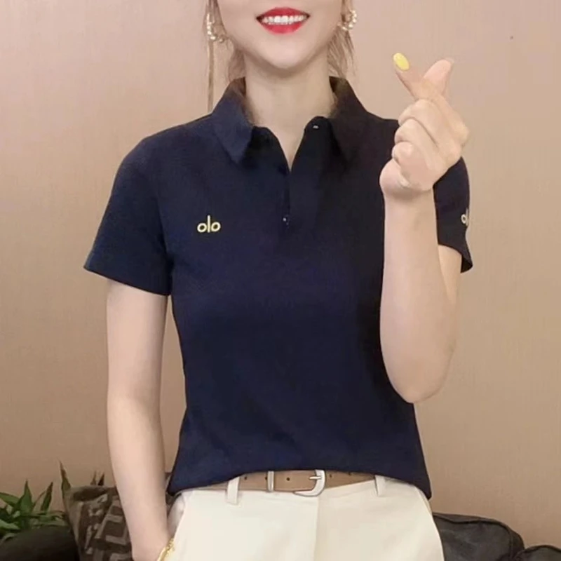 2025精选设计感翻领刺绣新款时尚休闲修身显瘦短袖T恤 BD11768258