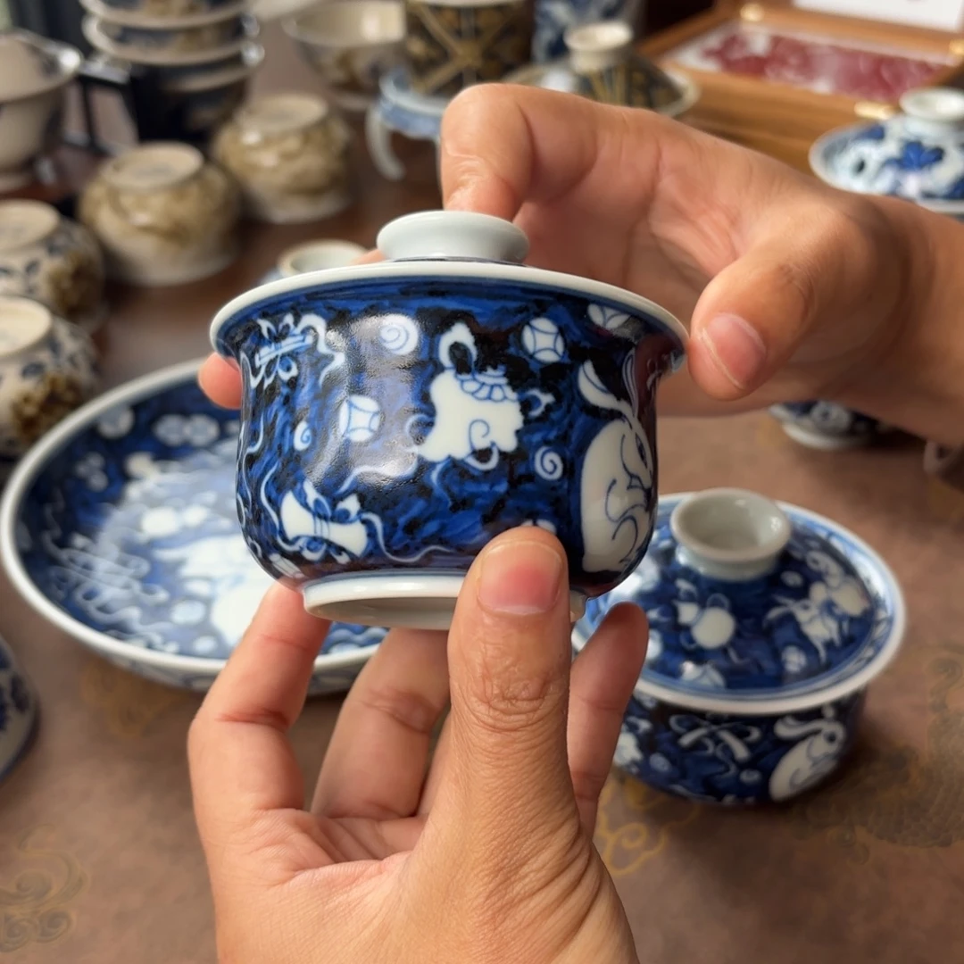 摆件景德镇手绘茶器