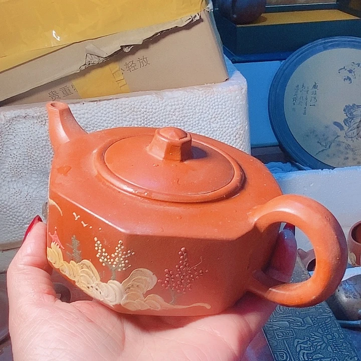 紫砂茶杯宜兴紫砂全手工制作