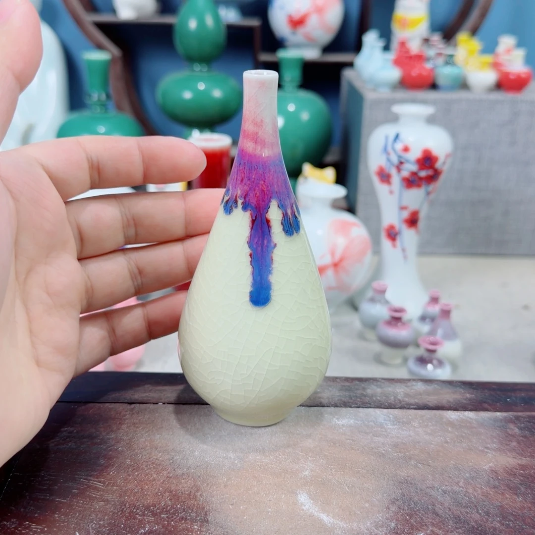 陶瓷手工小花器摆件