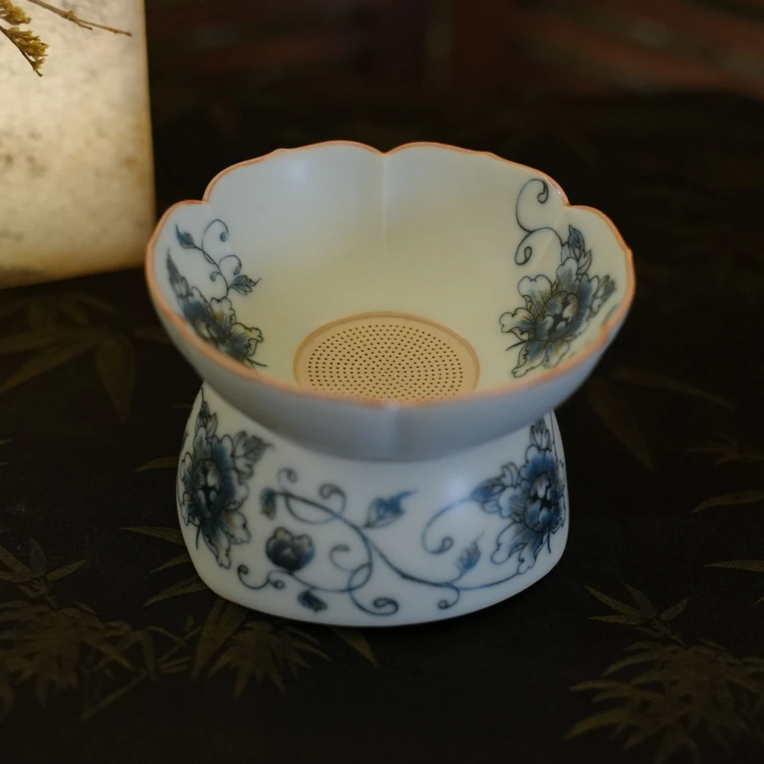 【刷刷专属莫念年终限定福利】莫念·牡丹花茶漏 （高6.2cm径8.7cm）