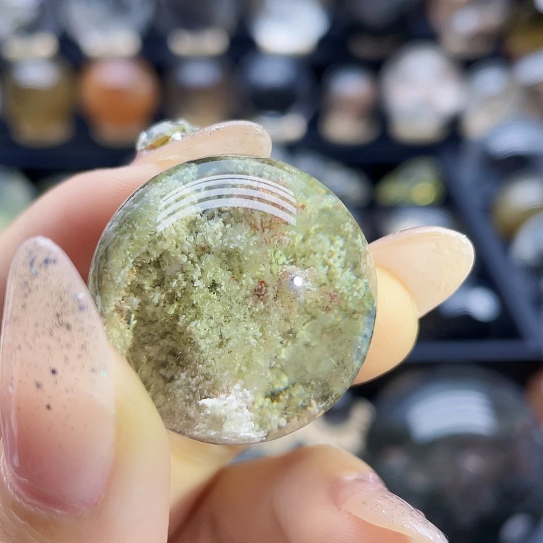 水晶珠宝半成品未镶嵌天然幽灵27.9
