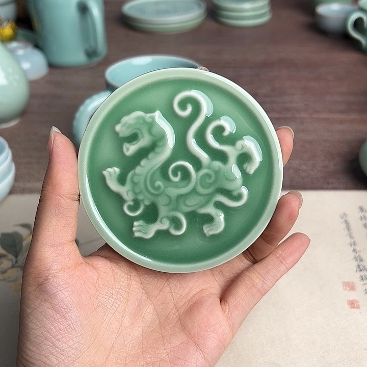 龙泉云间青瓷小米茶器