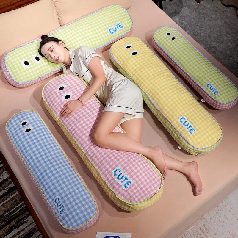 卡通长条抱枕女生睡觉专用靠枕长方形夹腿神器卧室宿舍侧睡抱透气