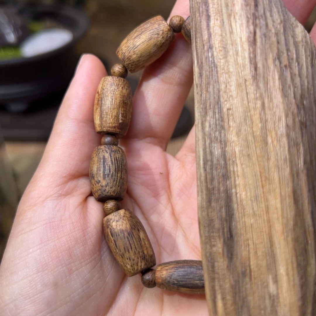 香榧木海南木料种植绿奇天珠8克➕