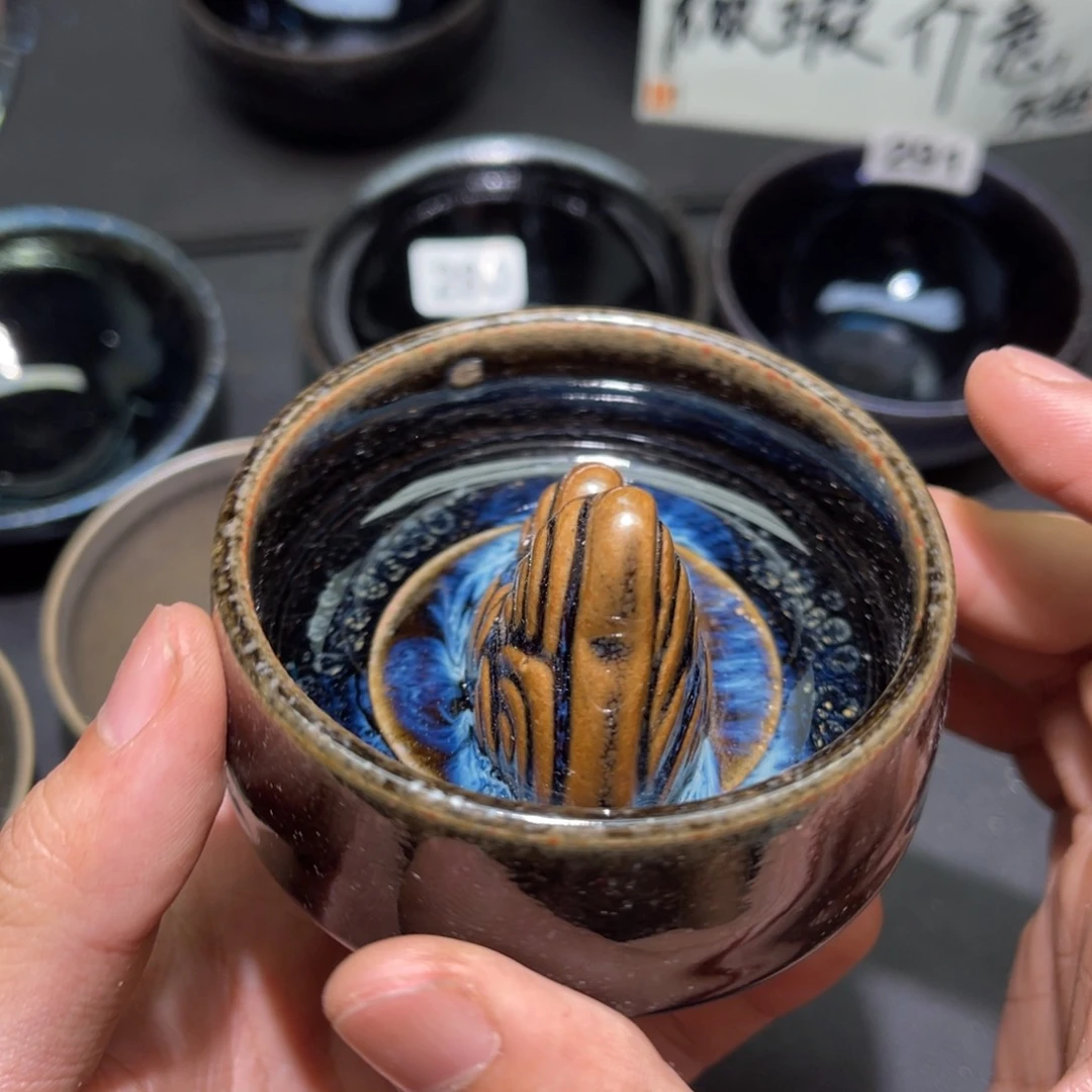 浔***栗茶盏建盏茶器主人杯304