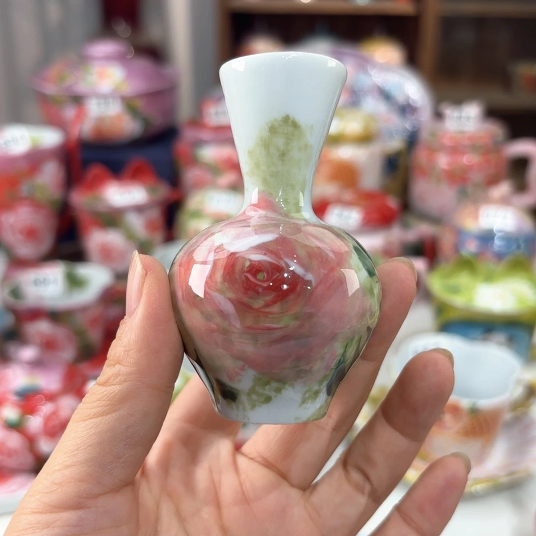 景德镇手绘高温釉下彩陶瓷茶具