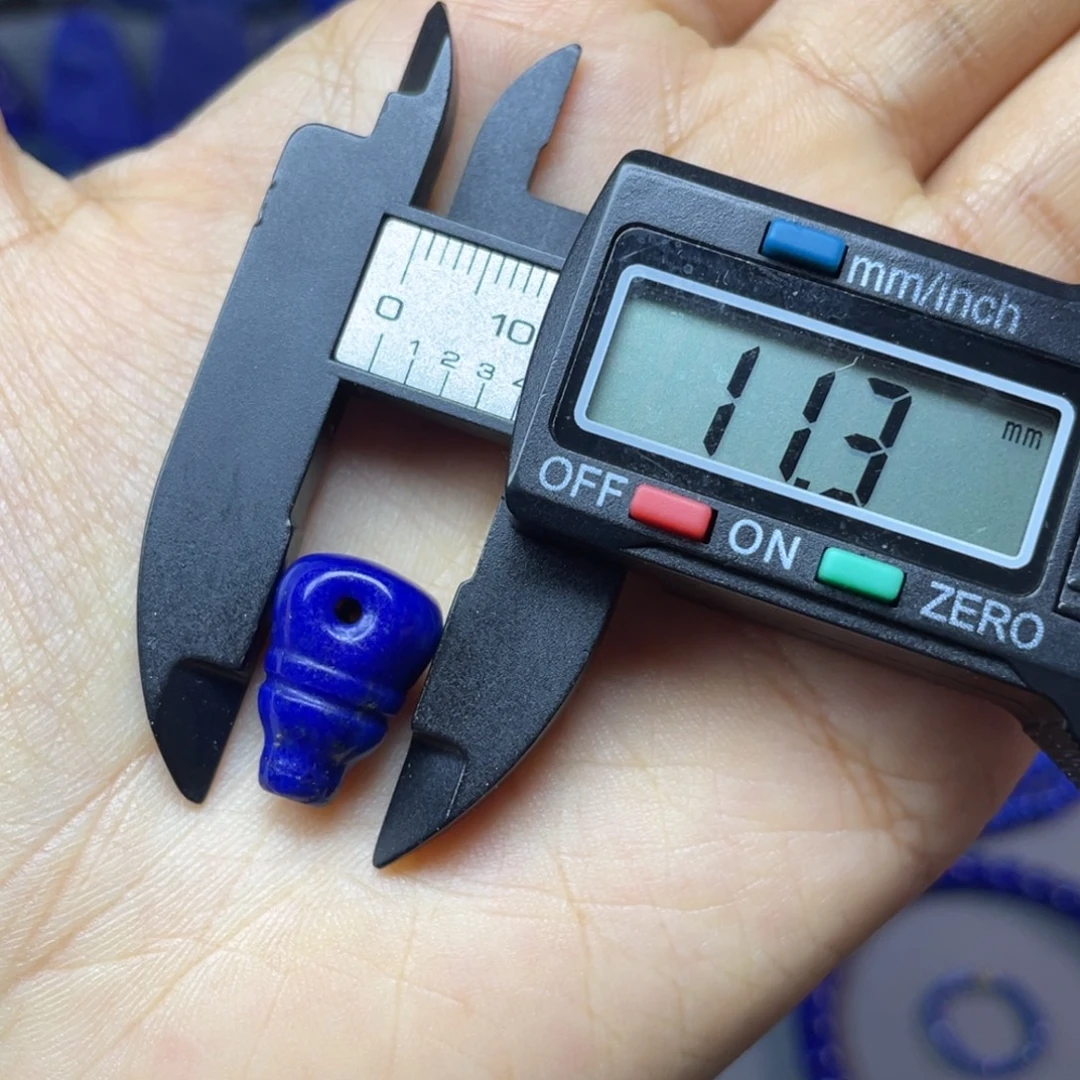 青金石未镶嵌11mm三通配饰