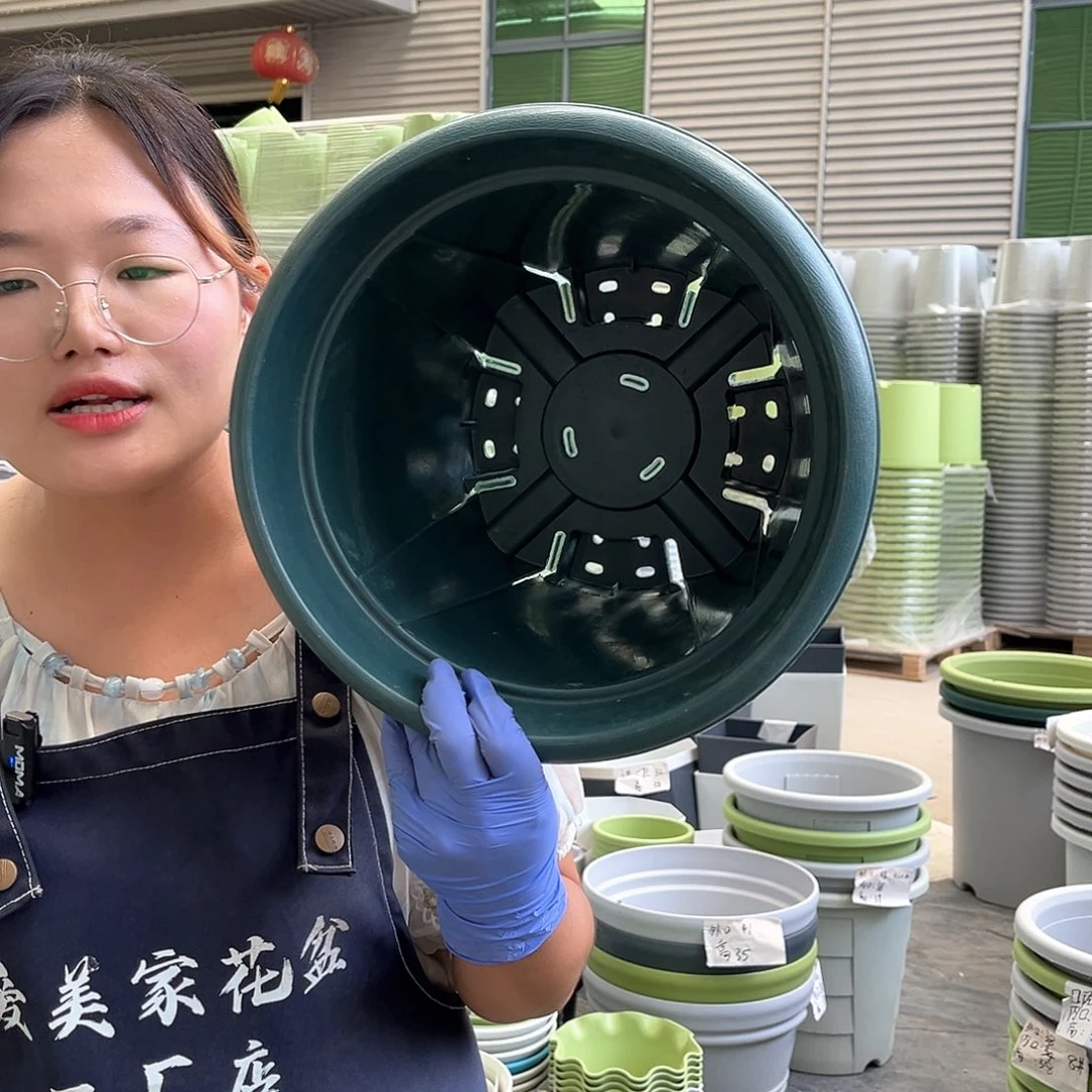 青山盆6#墨绿色5个无托