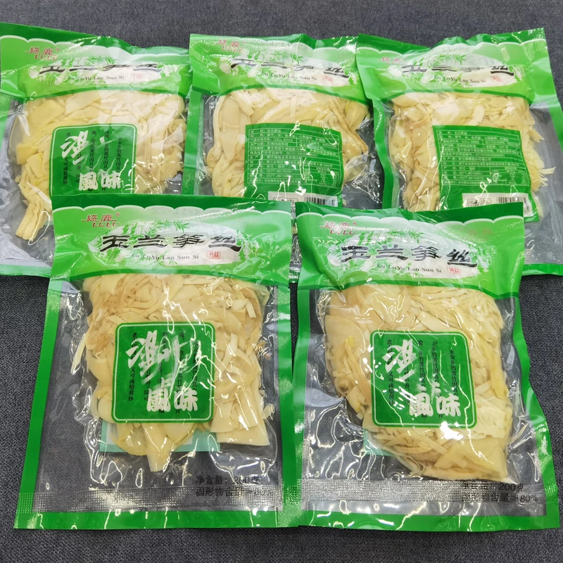 温州风味玉兰笋丝笋干可烫火锅小炒火锅煲汤口感脆嫩美味