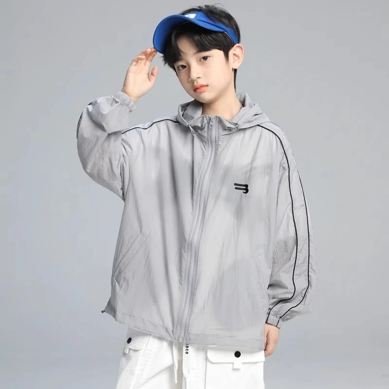 男童夏季防晒衣2025新款夏装外套中大童儿童男孩夏款空调服薄款潮