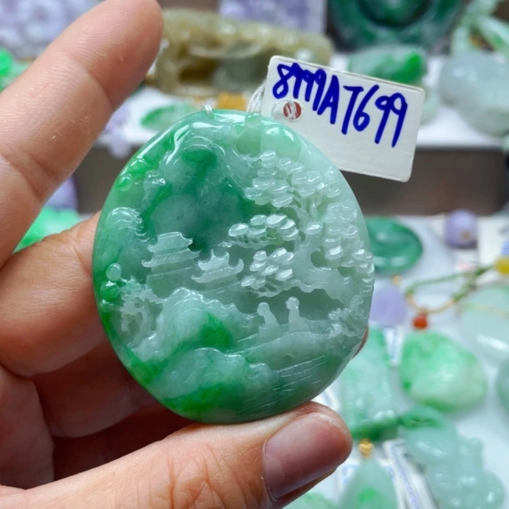 翡翠未镶嵌吊坠(不含链)