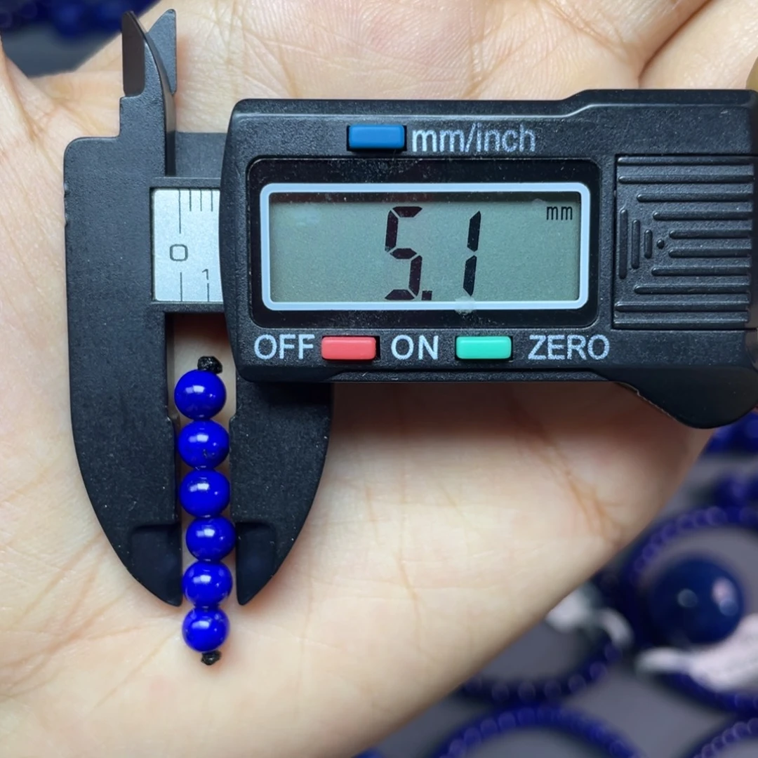 未镶嵌青金石5mm弟子珠配饰