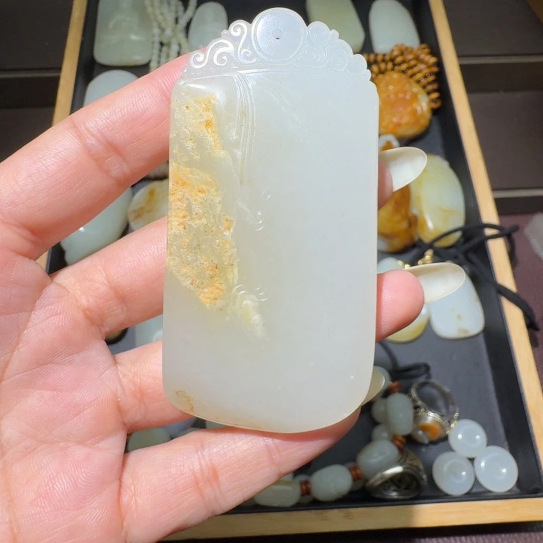 和田玉未镶嵌吊坠(不含链)