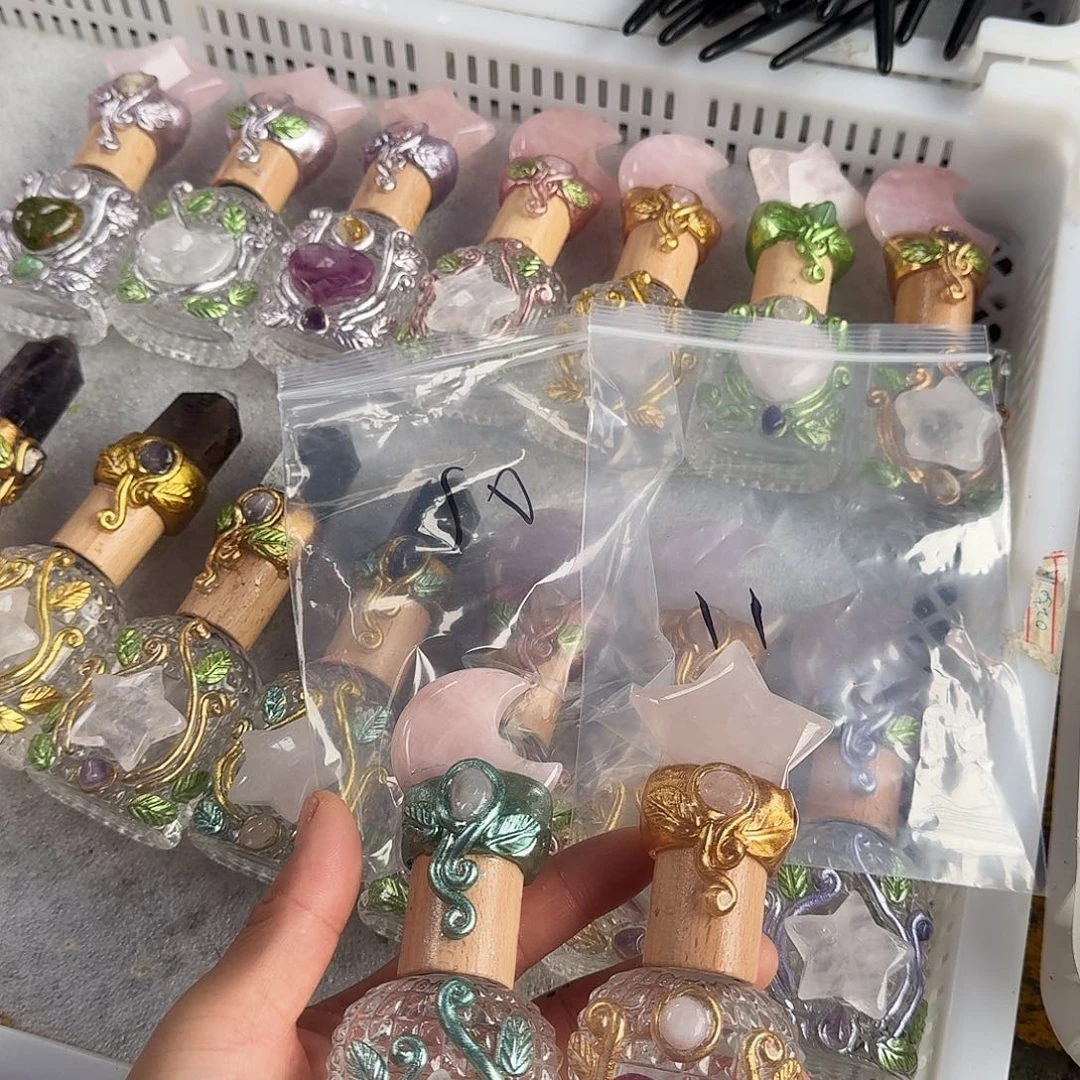 霖***子黄晶手链未镶嵌粉