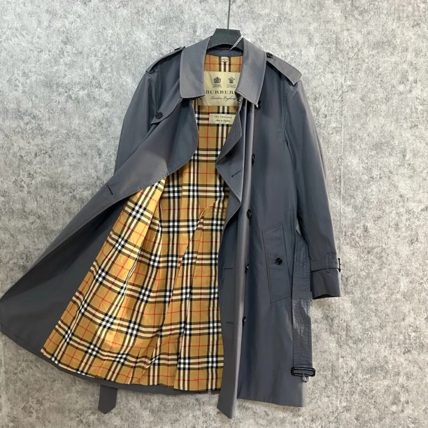 95新 BURBERRY/博柏利 双皇冠肯辛顿风衣外套