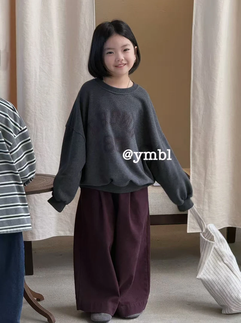 原木布里新款日韩系男女童高品质卫衣