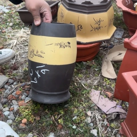 红陶紫砂花盆盆景盆栽