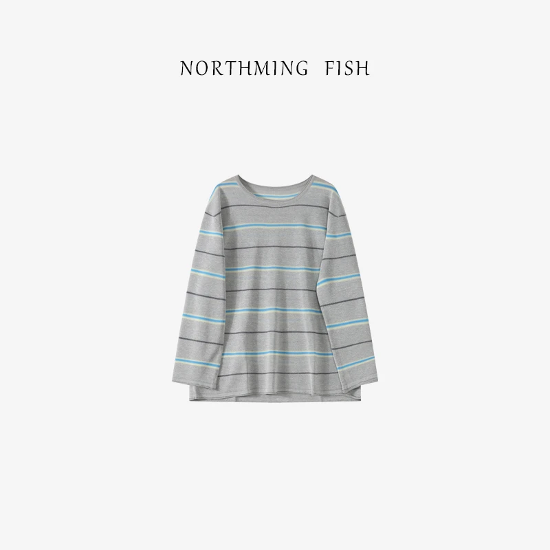 NorthMing fish「夏日慵懒」休闲随性 小清新又减龄的条纹T恤
