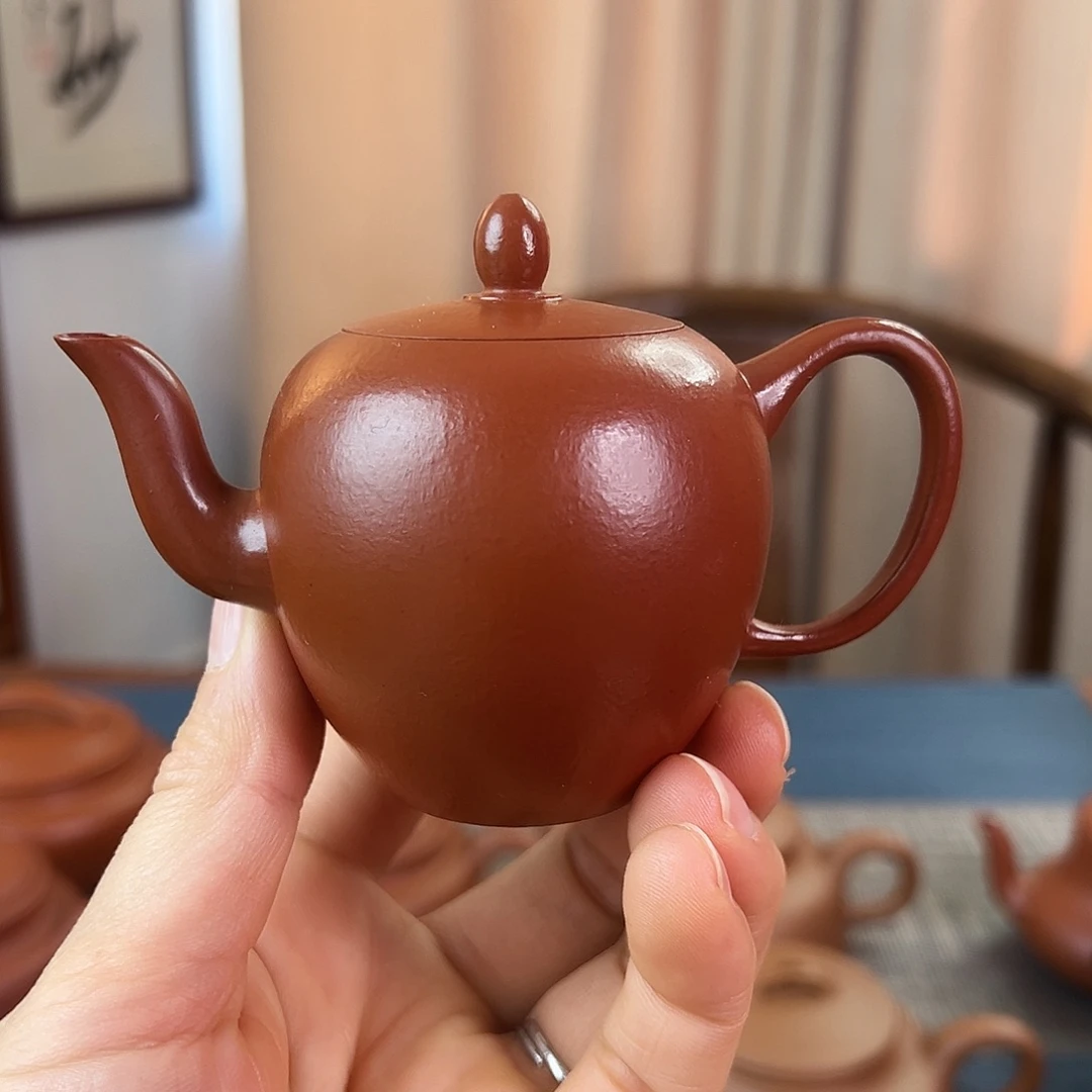 茶壶紫砂精品 美人肩朱泥 110cc