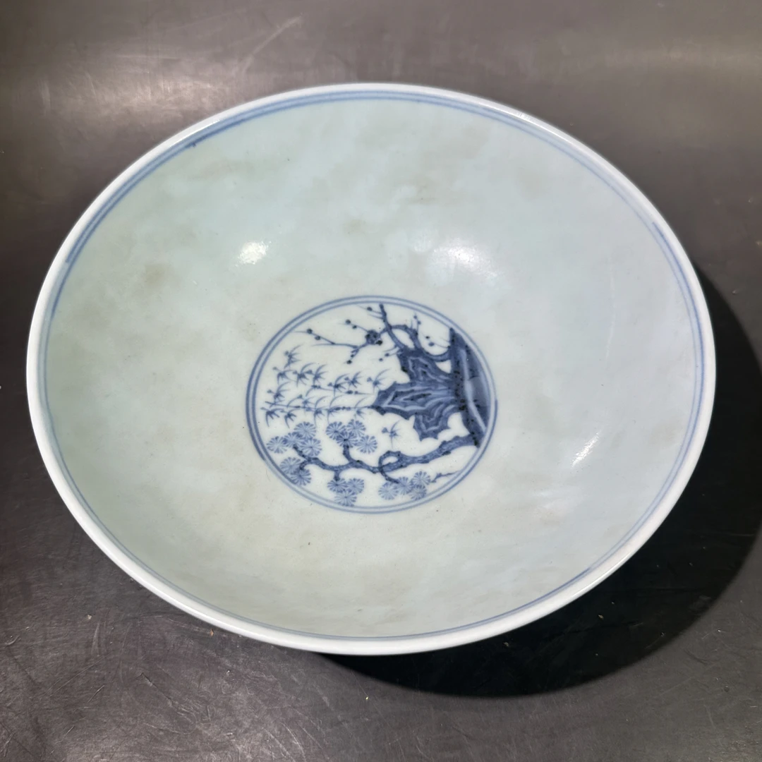 陶瓷青花人物碗工艺品