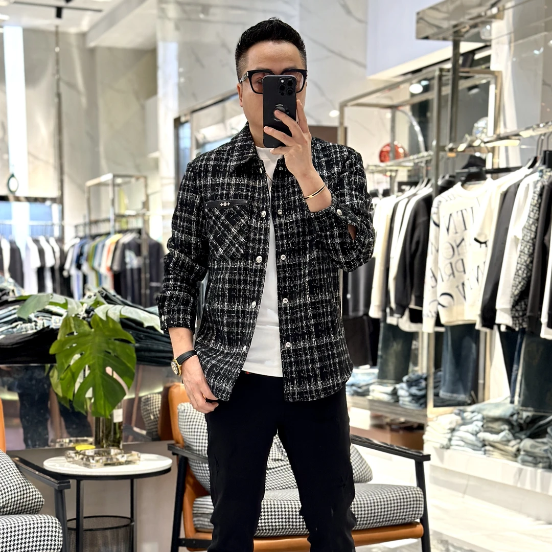 <发现者fxz>秋冬轻奢定制款男士衬衫型休闲帅气翻领夹克JF2525