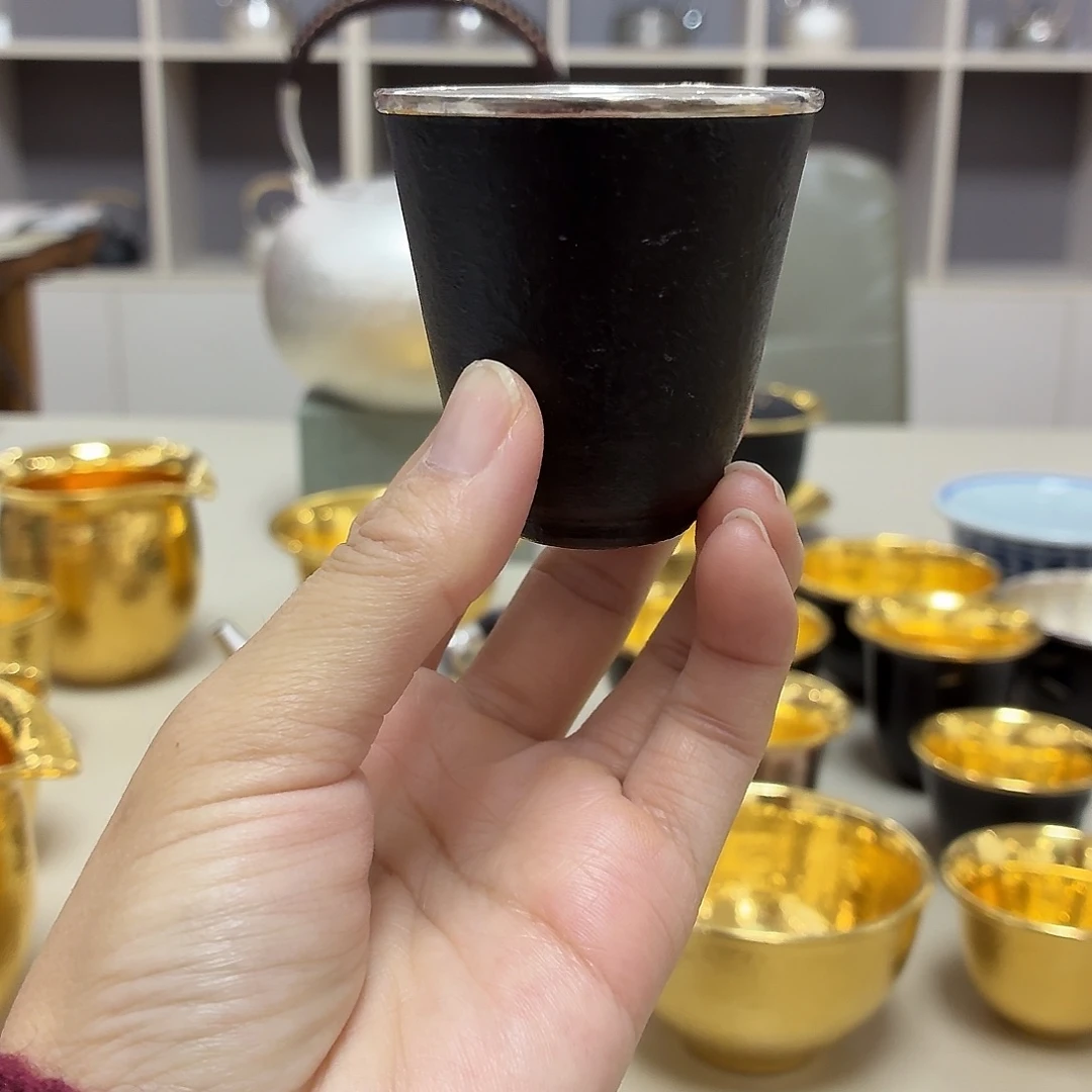 李小鹤铁包银足银15克闻香杯50毫升