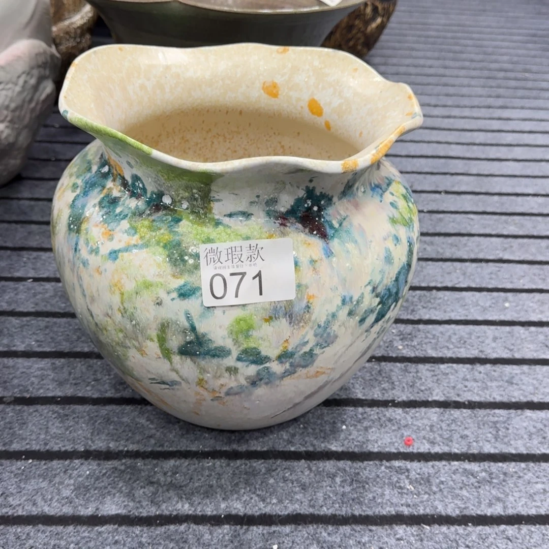 盘***万摆件景德镇高温花瓶编码071高28口19默认无孔