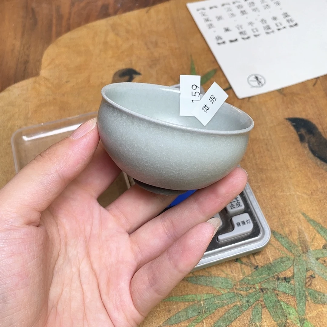 茶盏159 福临号建盏柴烧薄胎微瑕