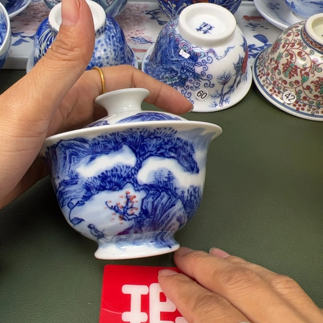 陶瓷景德镇纯手工纯手绘茶具木木1