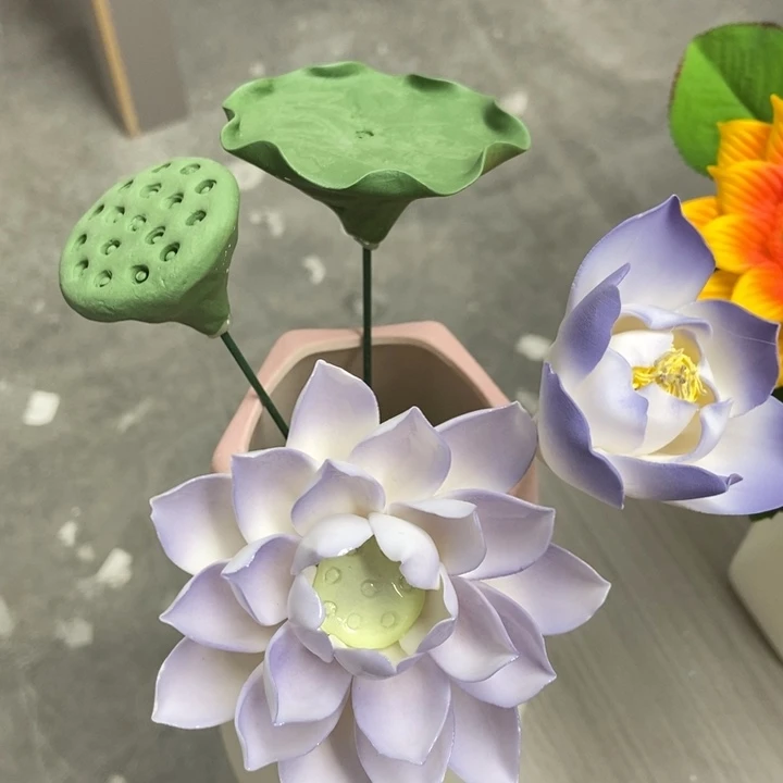 陶瓷手工制作陶瓷花