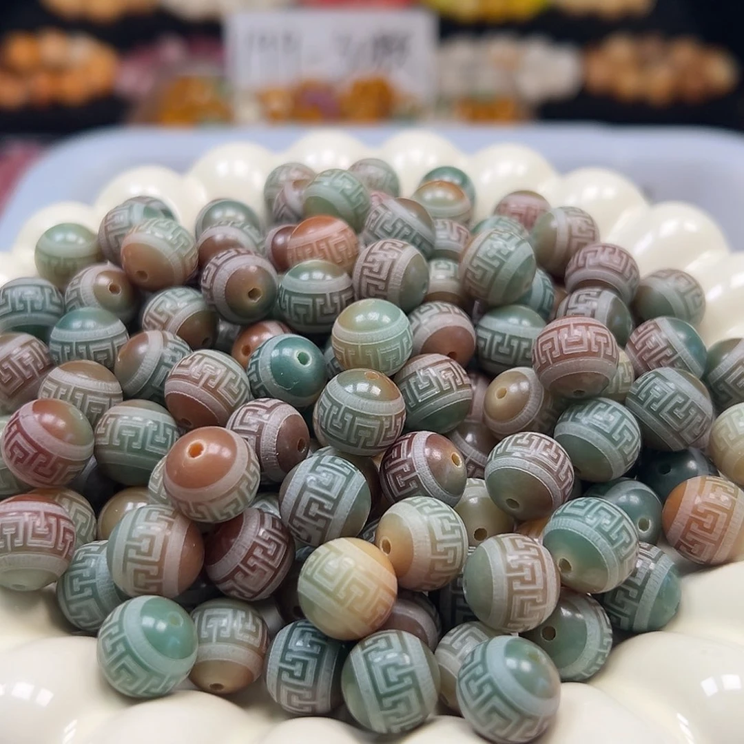 手串菩提根/象牙果卡12敦煌回纹110颗