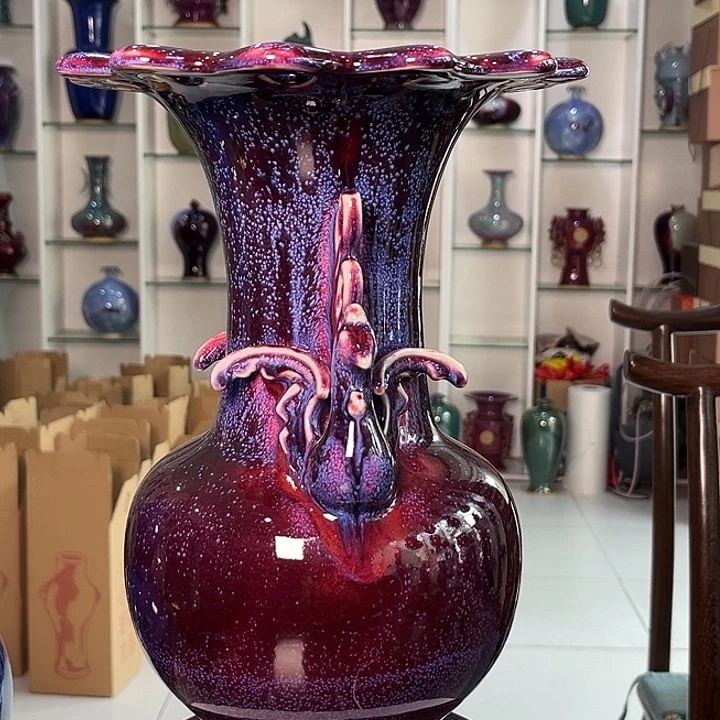 施***生摆件陶钧瓷摆件钧瓷摆件