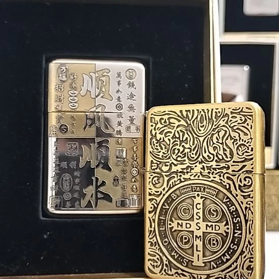 790顺财神+合金十字黄色