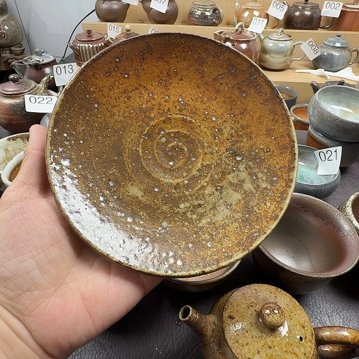 手工手作柴烧壶承