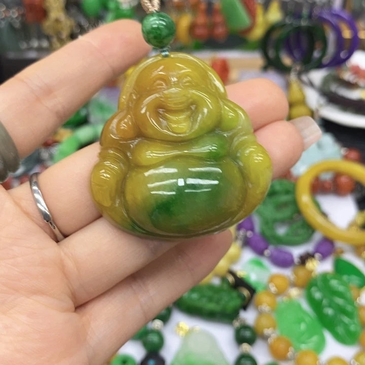 翡翠未镶嵌耳饰薄****凉项链59