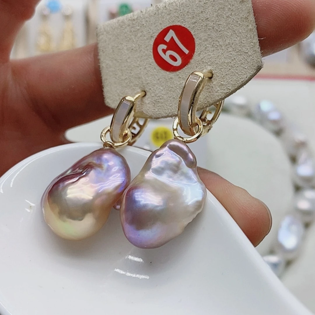 【闪购商品】淡水珍珠耳饰银S925镶嵌