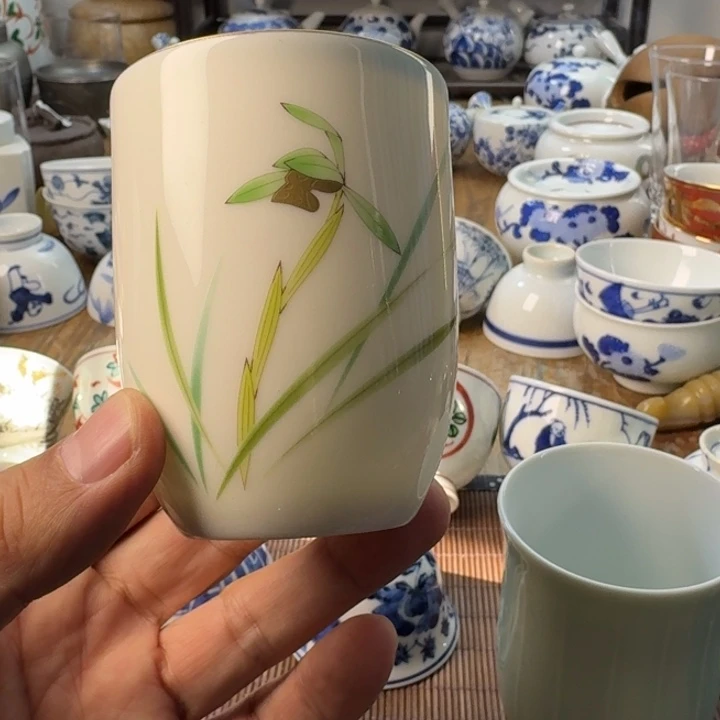 青花瓷器杯子茶具