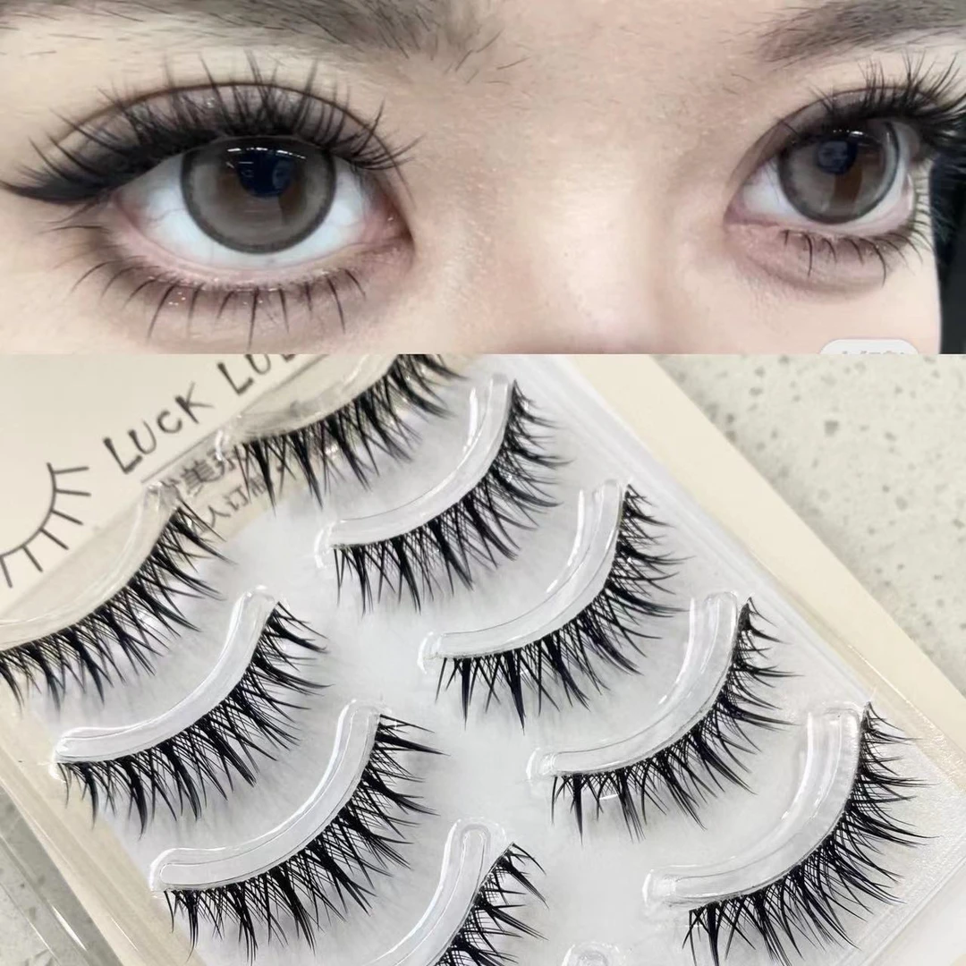 LUCKLULU优美系X06浓密卷翘高品质纤长新手软梗神器加长假眼睫毛