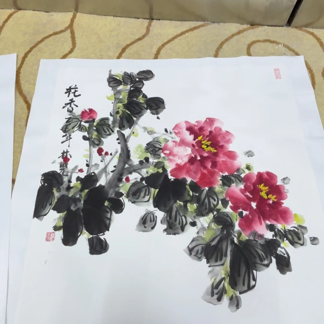 国画赵林晓老师作品刘