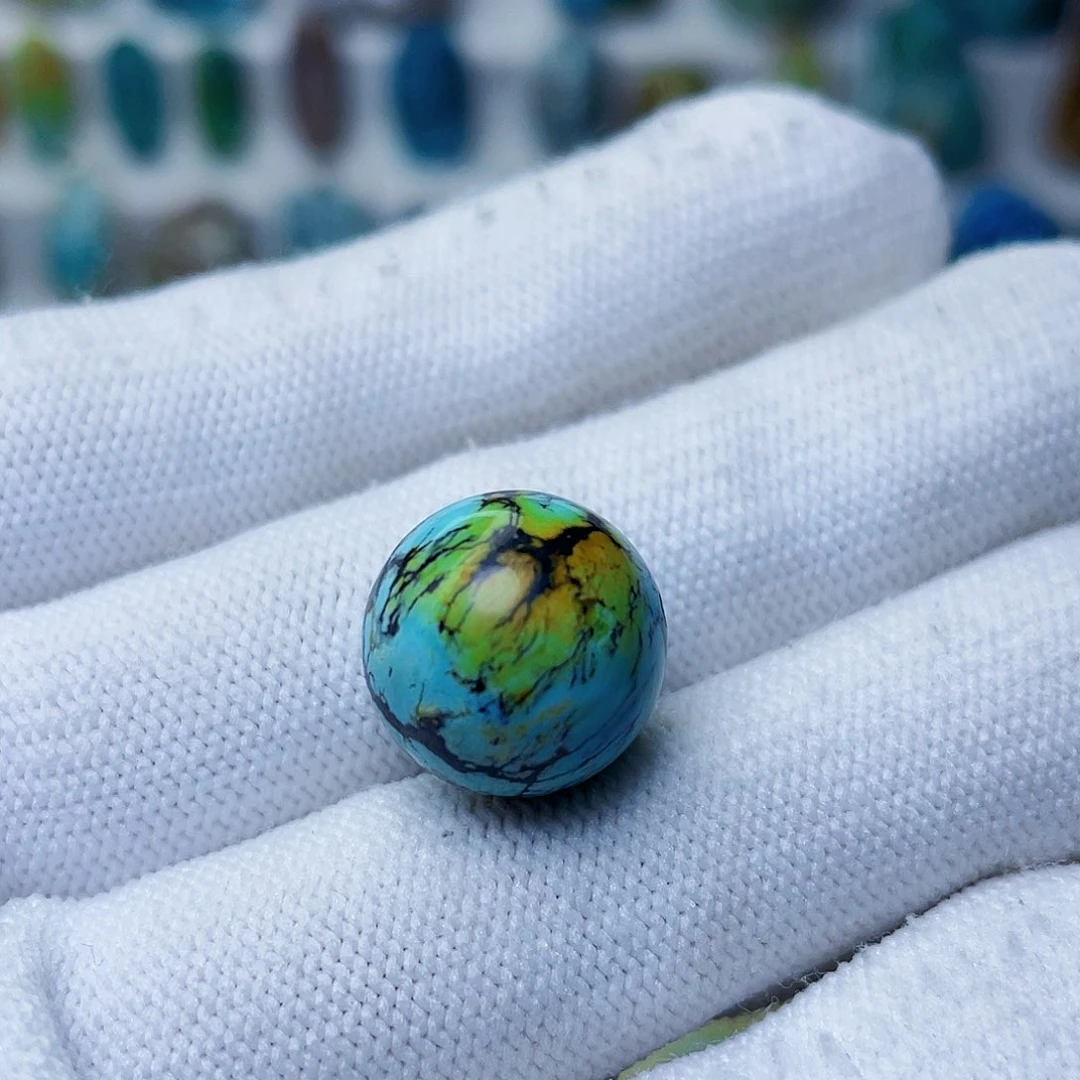 绿松石未镶嵌圆珠