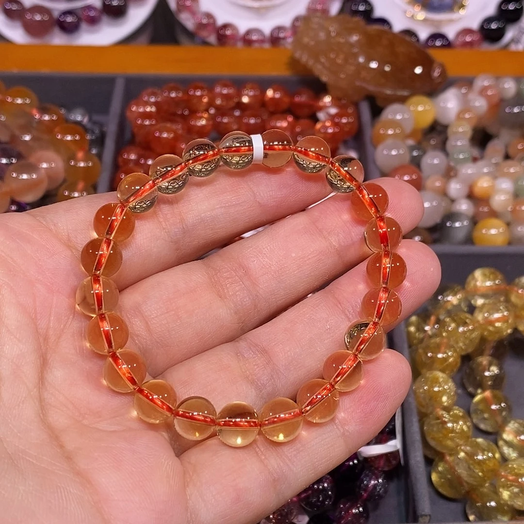 未镶嵌手链水晶黄水晶8