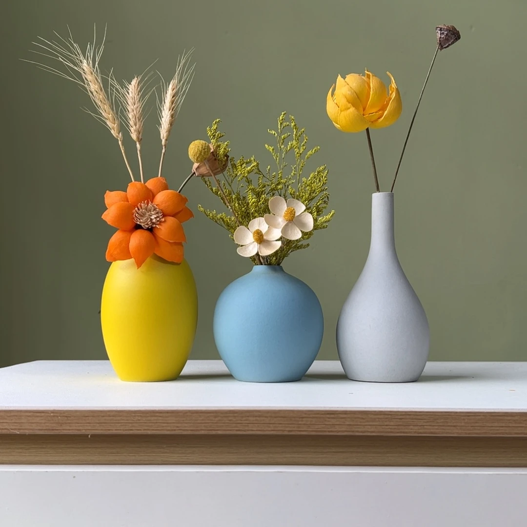 摆件花瓶带花高度20-30厘米左右