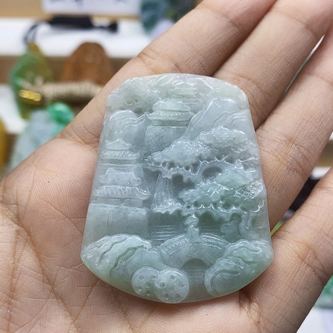 翡翠未镶嵌颈饰翡翠