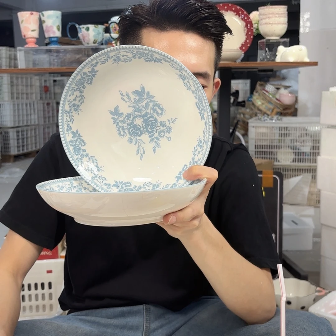 潮州微瑕陶瓷餐具8寸