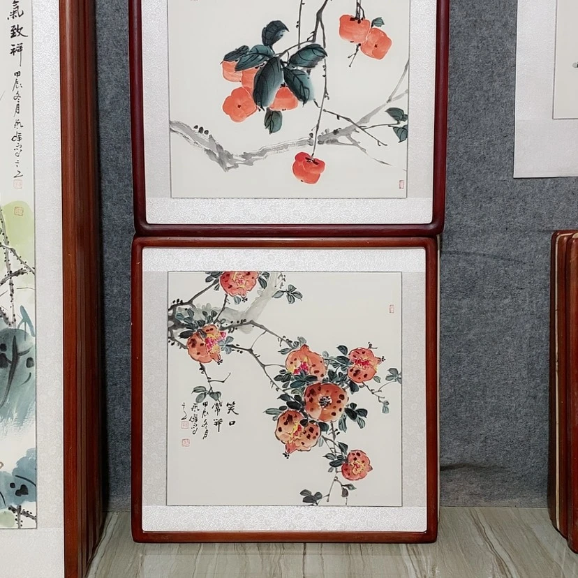 【闪购商品】国画书画作品带框65×65厘米