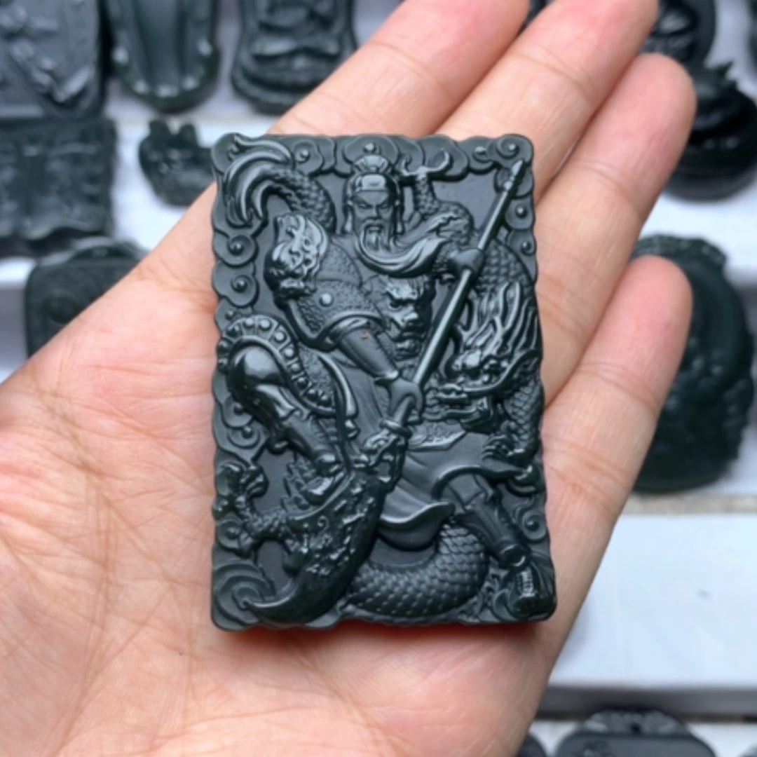 【闪购商品】颈饰未镶嵌和田玉双面雕刻