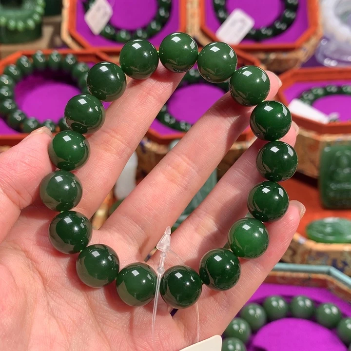 手串未镶嵌和田玉（碧玉）